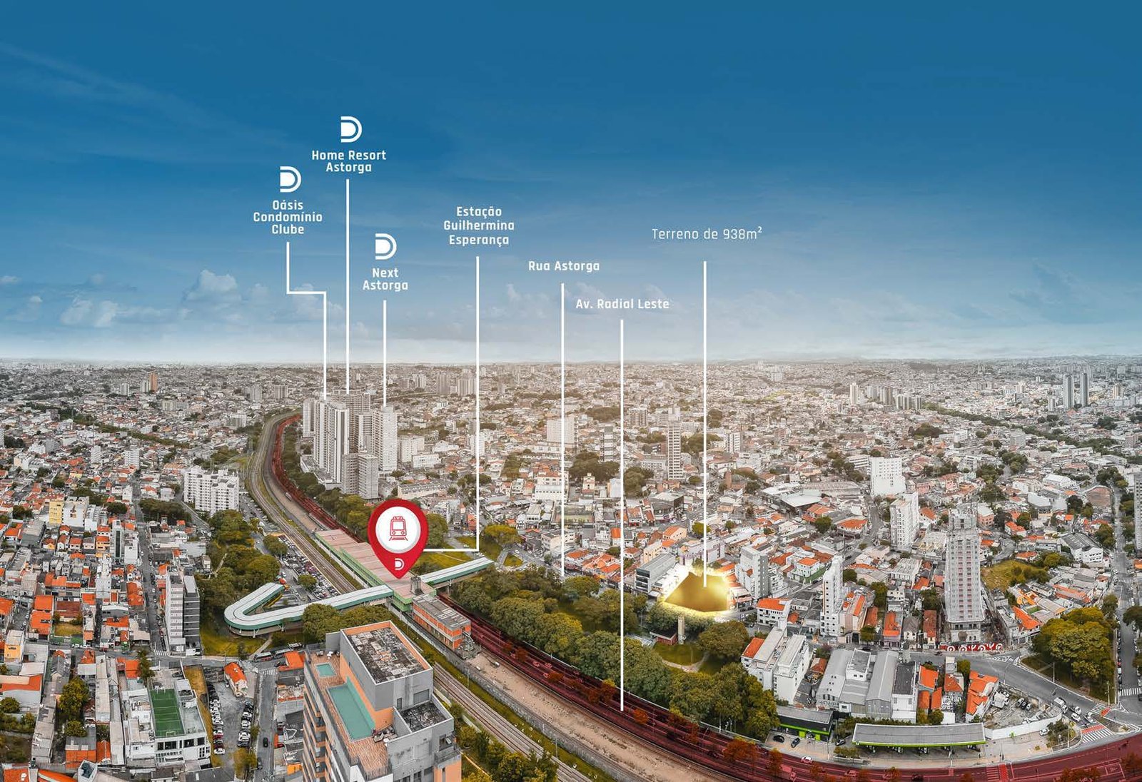 Localização do Way Guilhermina Vila Guilhermina zona leste